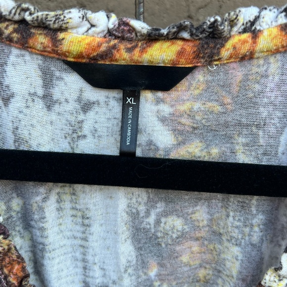 ****. SOLD ****** Multi Colored Comfortable Dress Size XL - Picture 2 of 3